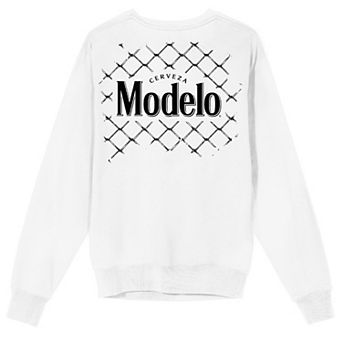 Men's Modelo Espiritu Luchador Chain Link Logo Graphic Sweatshirt