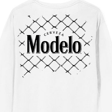 Men's Modelo Espiritu Luchador Chain Link Logo Graphic Sweatshirt