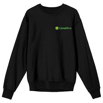 Men's LimeWire Black Logo Graphic Sweatshirt