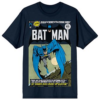 Men's Batman Leaping Into Action Retro Graphic Tee