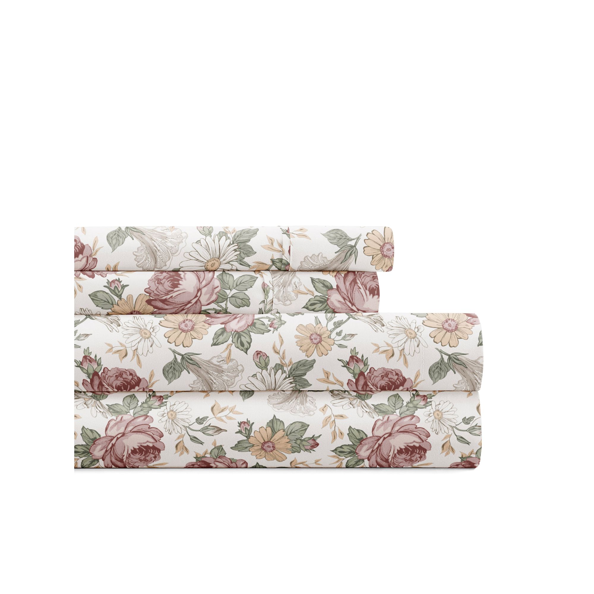 Home Collection Delicate Blossoms Sheet Set, Blooming Floral