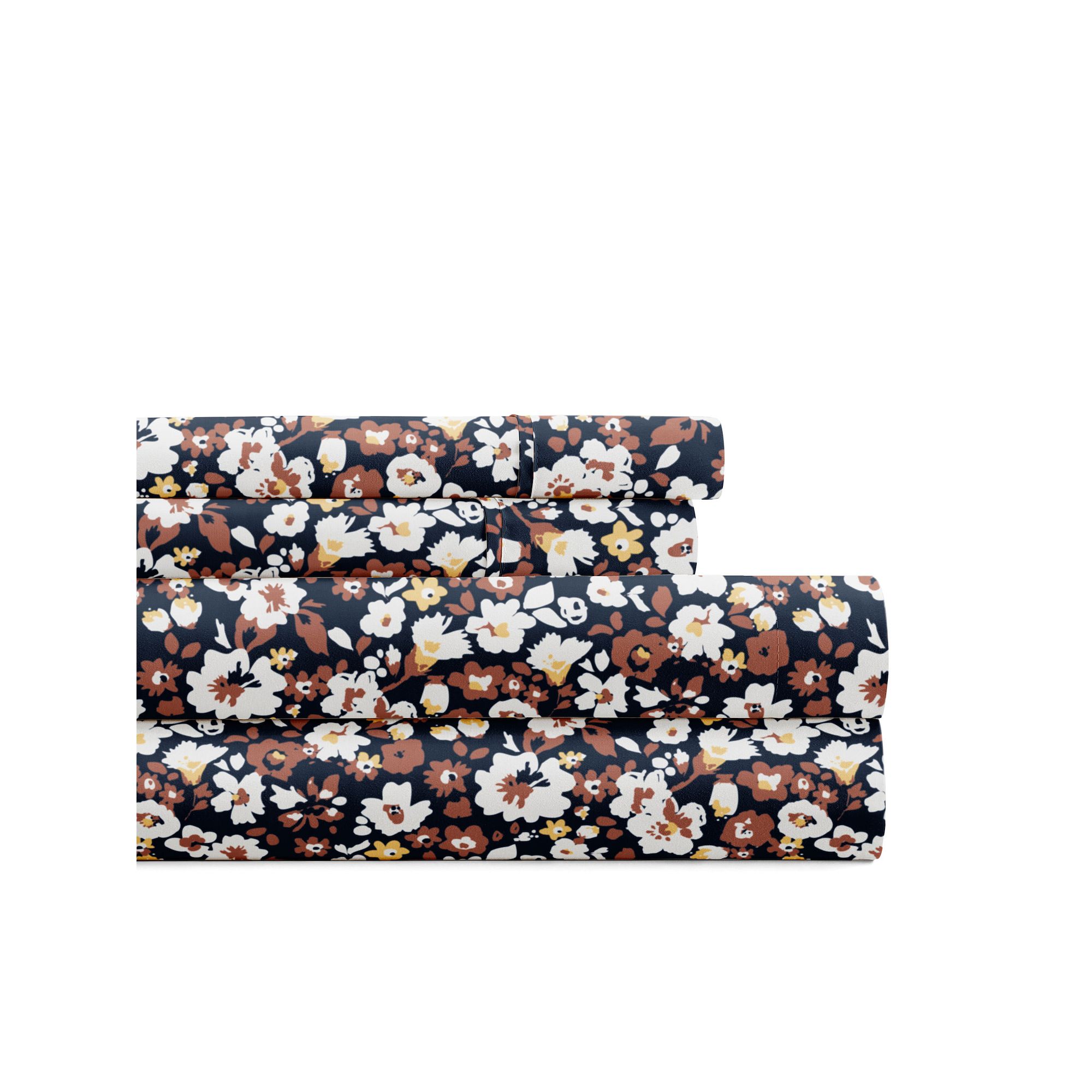 Home Collection Delicate Blossoms Sheet Set, Terra Floral Dream
