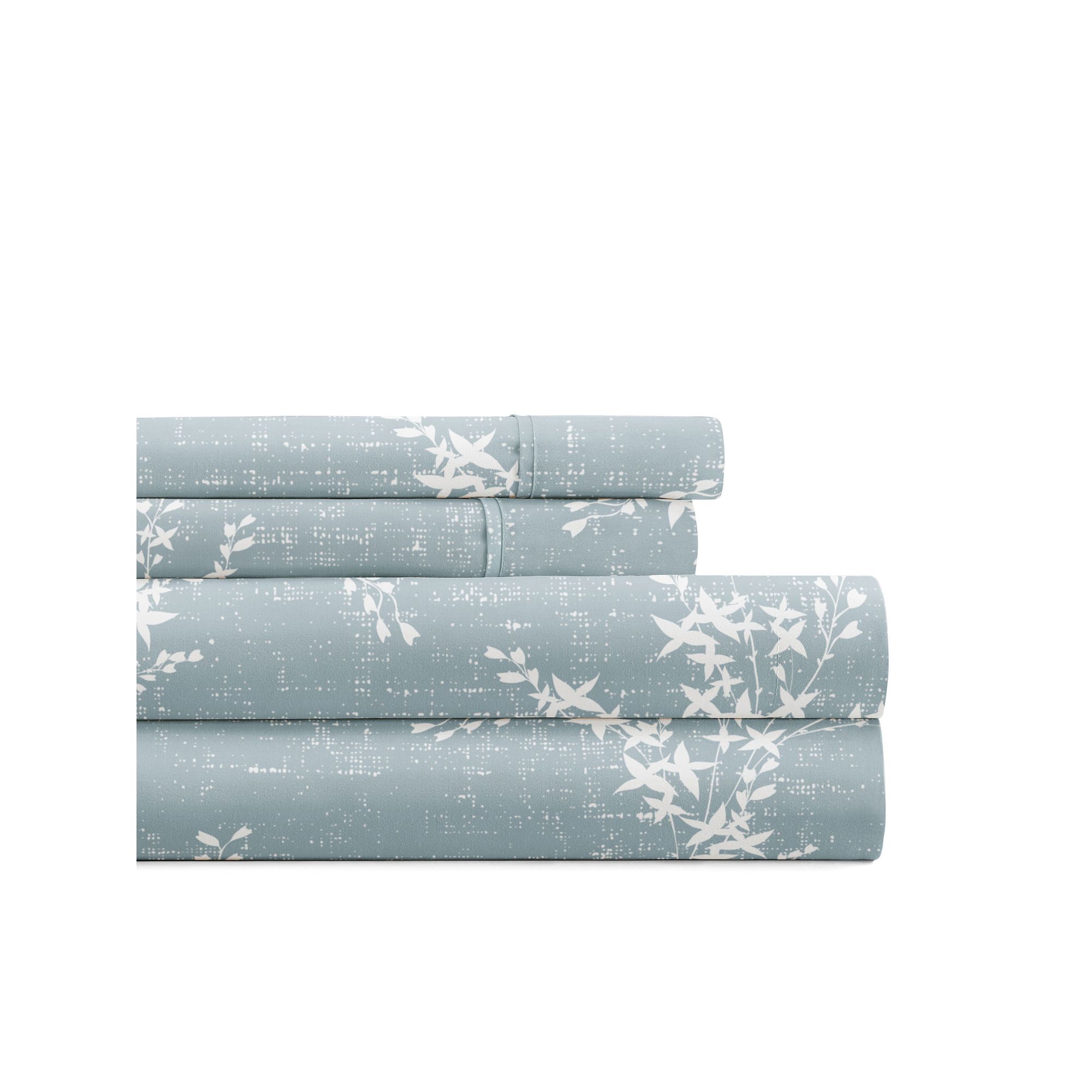 Home Collection Delicate Details Sheet Set or Pillowcases, Blue Distress Wi