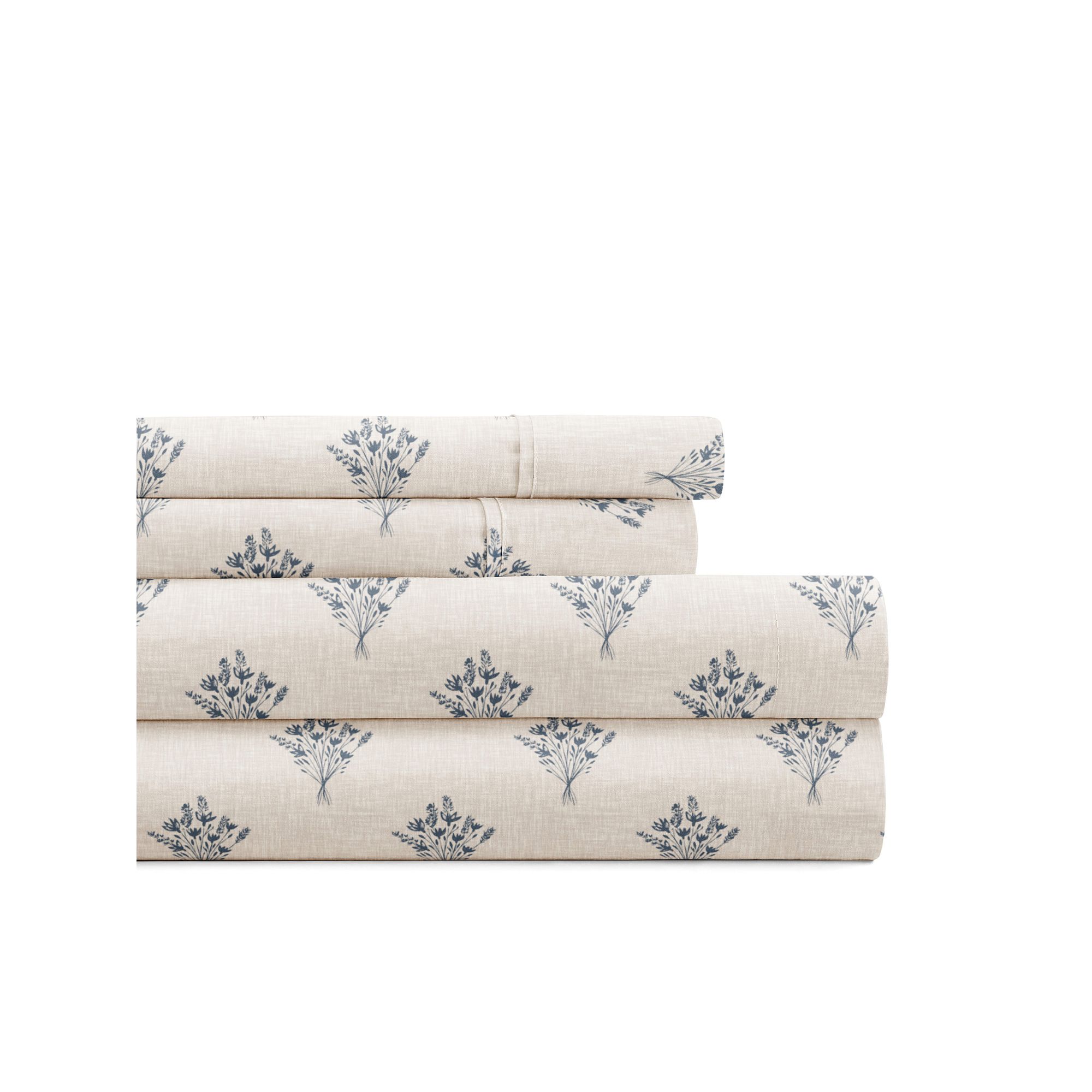 Home Collection Delicate Details Sheet Set or Pillowcases, Floral Bouquet