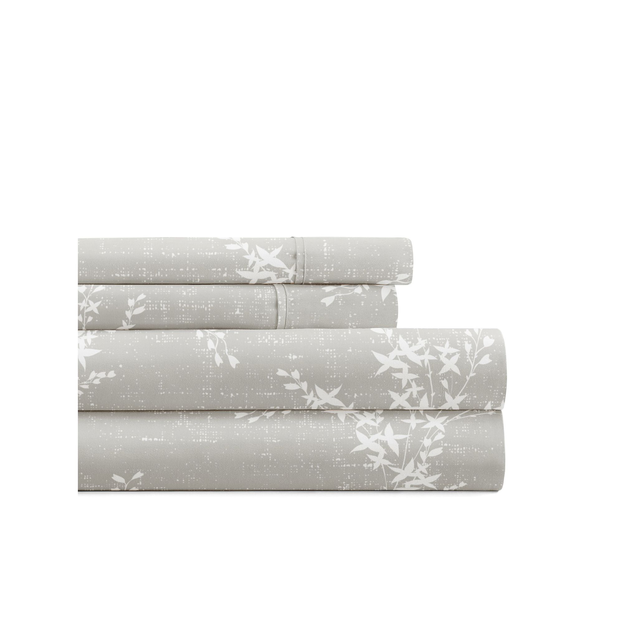 Home Collection Delicate Details Sheet Set or Pillowcases, Gray Distressed 
