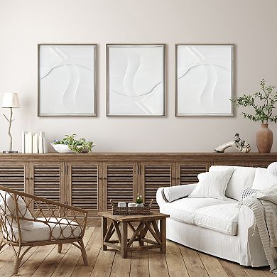 INK+IVY Paths Collide Framed Carved Resin Dimensional Wall Decor