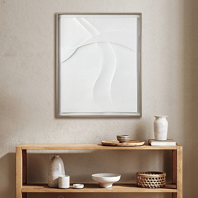 INK+IVY Paths Collide Framed Carved Resin Dimensional Wall Decor