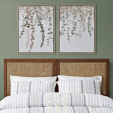 INK+IVY Botanical Waterfall Eucalyptus 2-Piece Framed Canvas Wall Decor Set