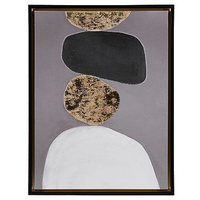 INK+IVY Neutral Stones Figural 2-Piece Framed Canvas Wall Art Set