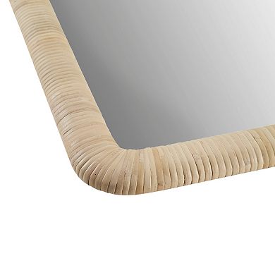 INK+IVY Nova Natural Rattan Rectangle Wall Mirror