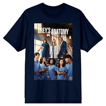 Men's Greys Anatomy Characters Graphic Tee