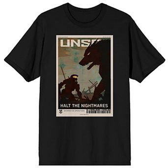 Men's Halo UNSC Soldier Fighting Graphic Tee