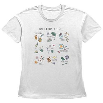 Disney Princess Once Upon A Time Icons Women's Graphic Tee