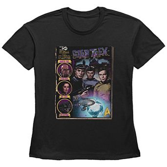 Women's Star Trek Comic Book Poster Graphic Tee