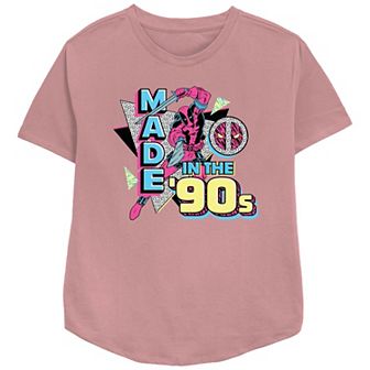 Women's Marvel Deadpool Made In The 90s Poster Graphic Tee