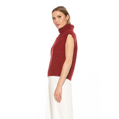 Women's ALEXIA ADMOR Jaylani Ribbed Knit Turtleneck Sweater Vest