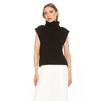 Women's ALEXIA ADMOR Jaylani Ribbed Knit Turtleneck Sweater Vest