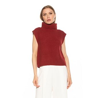 Women's ALEXIA ADMOR Jaylani Ribbed Knit Turtleneck Sweater Vest
