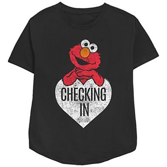 Women's PBS Kids Sesame Street Elmo Checking In Graphic Tee