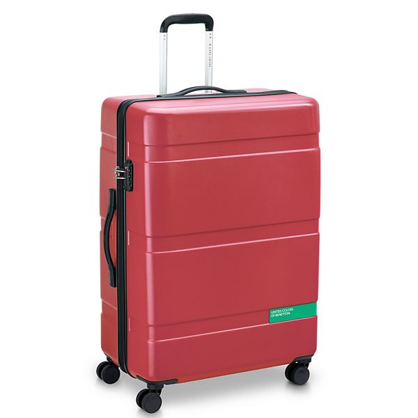 DELSEY PARIS x Benetton Hardside Spinner Luggage - Red (23 INCH)