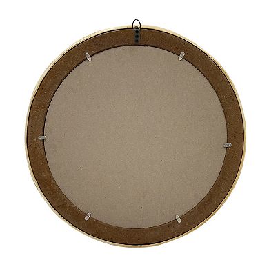 Martha Stewart Luna Natural Rattan Round Wall Mirror
