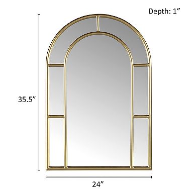 Martha Stewart Regina Gold Arched Wall Mirror