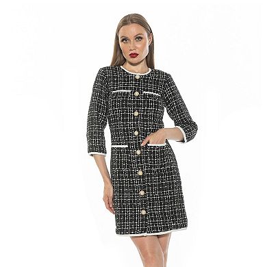 Women's ALEXIA ADMOR Kairo Tweed Dress
