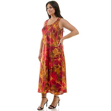 Plus Size Luxology Satin Slip Dress