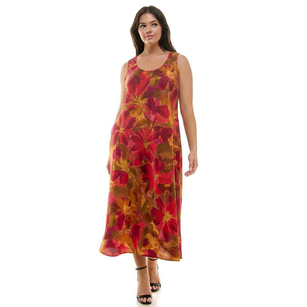 One Shoulder Stretch Satin Floor-Length Dress Plum Plus Size