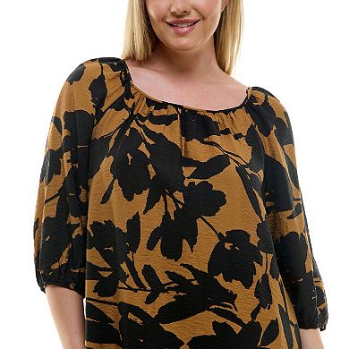 Plus Size Luxology Raglan Sleeve Dress