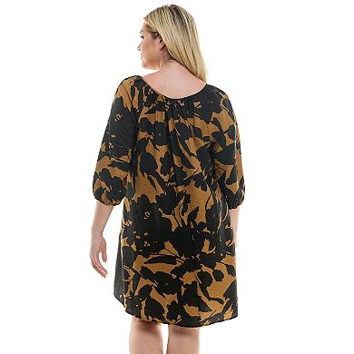 Plus Size Luxology Raglan Sleeve Dress