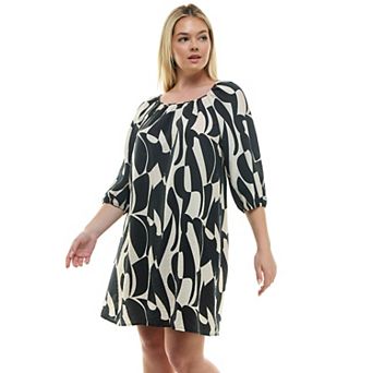 Plus Size Luxology Raglan Sleeve Dress
