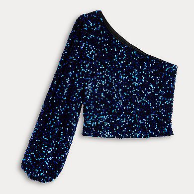 Women's INTEMPO™ One-Shoulder Sequin Top