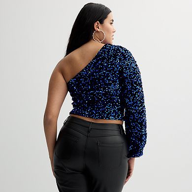 Women's INTEMPO™ One-Shoulder Sequin Top