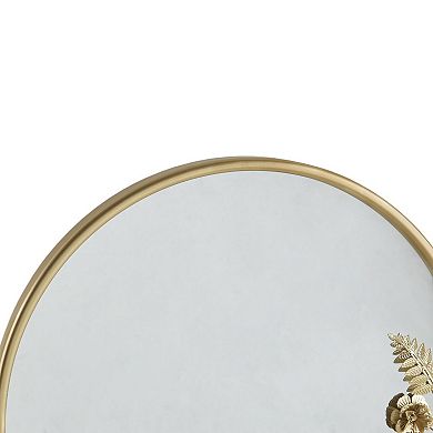 Madison Park Adaline Arched Metal Floral Wall Mirror