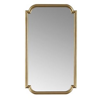 Madison Park Adelaide Gold Scalloped Wood Wall Mirror