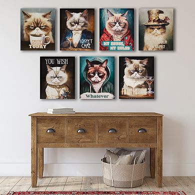 Madison Park Grumpy Cats Canvas Wall Art