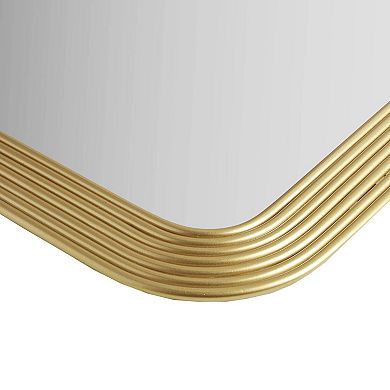 Madison Park Aurelia Rounded Rectangle Fluted Wall Mirror