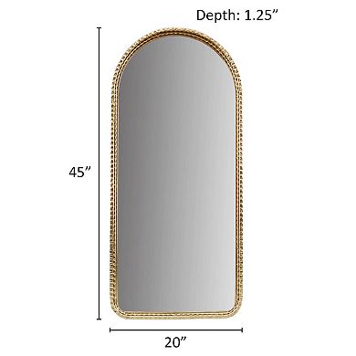 Madison Park Mia Gold Metal Arch Wall Mirror