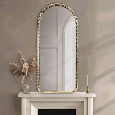 Madison Park Mia Gold Metal Arch Wall Mirror