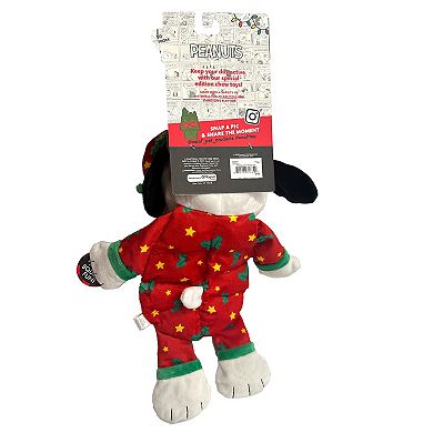 Holiday Peanuts Snoopy Multisqueaker Dog Toy