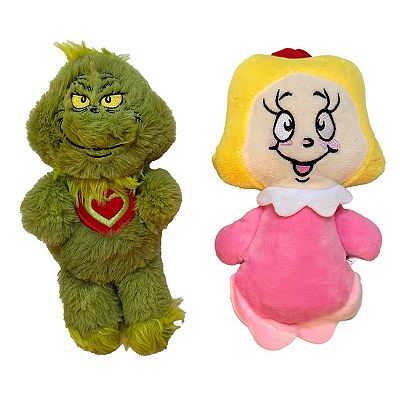 Seuss Grinch Cindy Lou Who Pet Toy 2-Pack