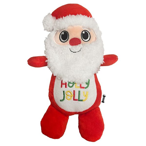 Woof Holly Jolly Santa Dog Toy - Multi