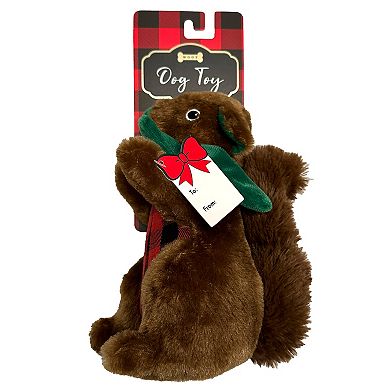 Woof Holiday Squirrel Dog Toy