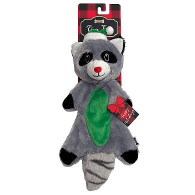 Woof Holiday Racoon Dog Toy