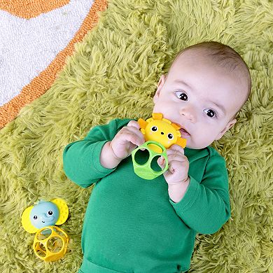 Bright Starts Soother Pals™ Easy-Grasp Lion & Elephant Teether Toys