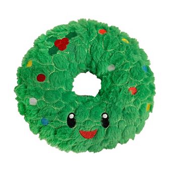Bite Force Smiling Holiday Wreath Dog Toy