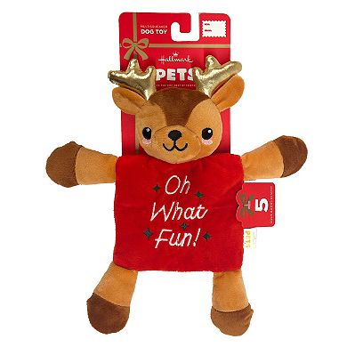 Hallmark Pets Reindeer Squeaker Dog Toy