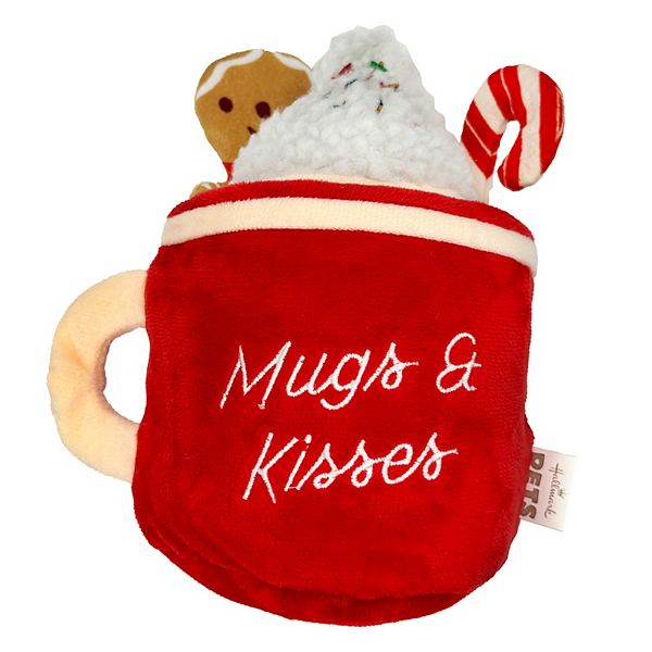 Hallmark Pets Mugs & Kisses Dog Toy - Red