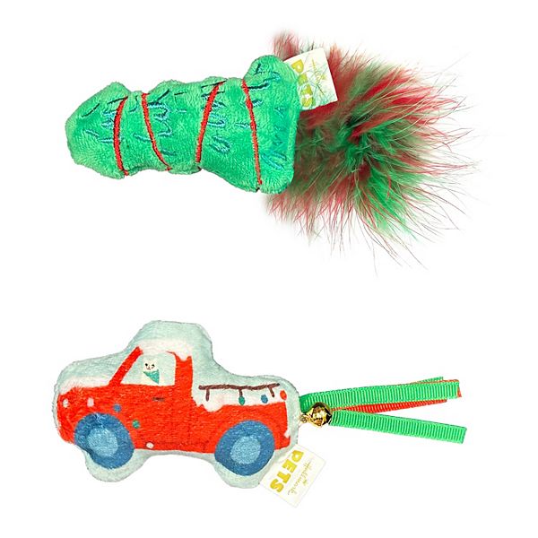 Hallmark Pets Tree & Truck Cat Toy 2-piece Set - Multi